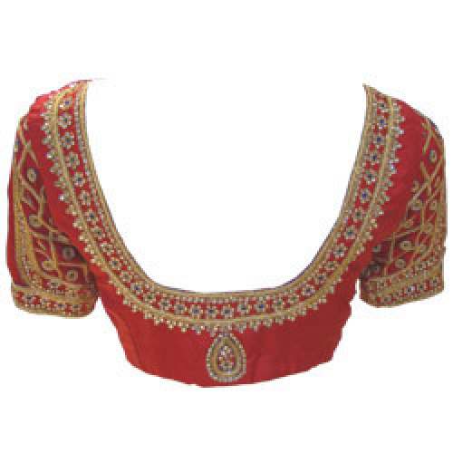 designer orange blouse
