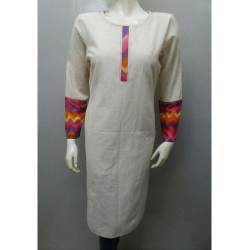 Full Sleeve Printed Cotton Kurti