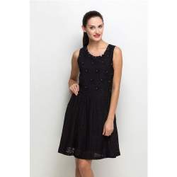 Ladies Criss- Cross Lace Skater Dress