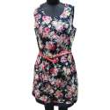 Ladies Floral Printed Black Dress