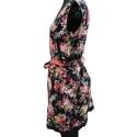 Ladies Floral Printed Black Dress thumb 2