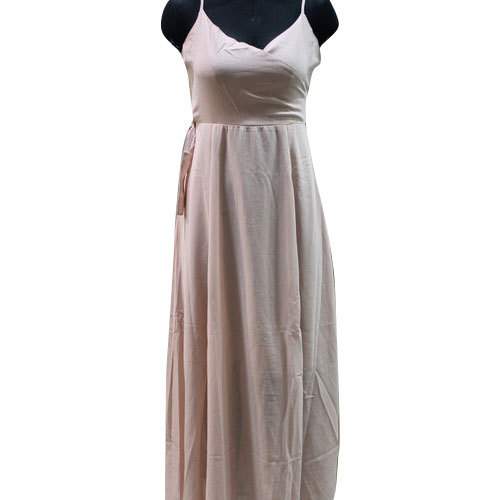 Plain Peach Ladies Dress