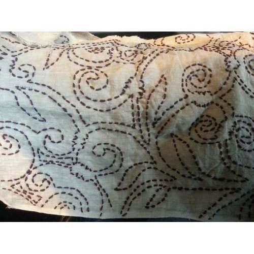 Embroidered Cotton Fabric by S S Design Company