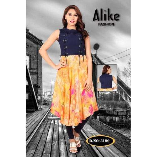 designer cotton kurti by Alike Fashion