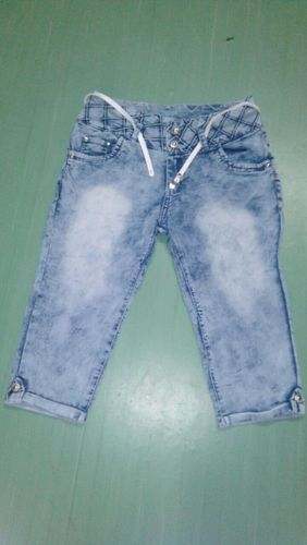 Girls Designer Denim Capri by Suvo Enterprise