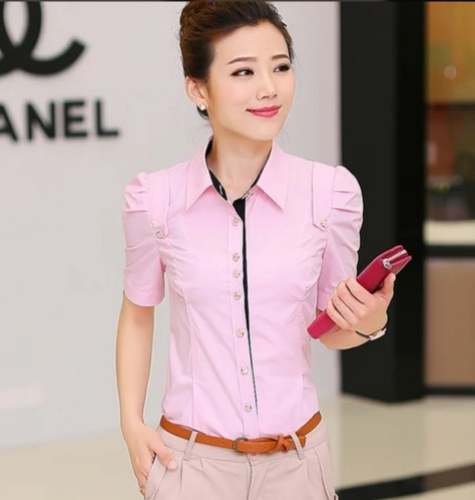 New Arrival Light Pink Formal Shirt For Women by Jainko Fashions