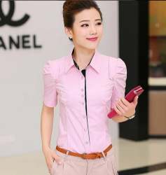 New Arrival Light Pink Formal Shirt For Women