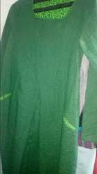 Plain Light Green Straight Kurti For Women