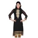 Chiffon Black Kurtis
