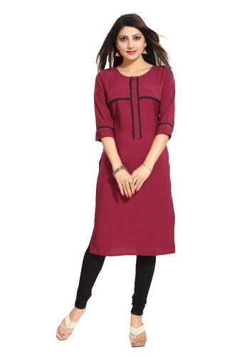 Stylish Crepe Kurti  by Amrut Collection