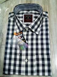 black and white print shirt