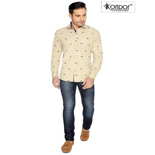 doted printed shirt