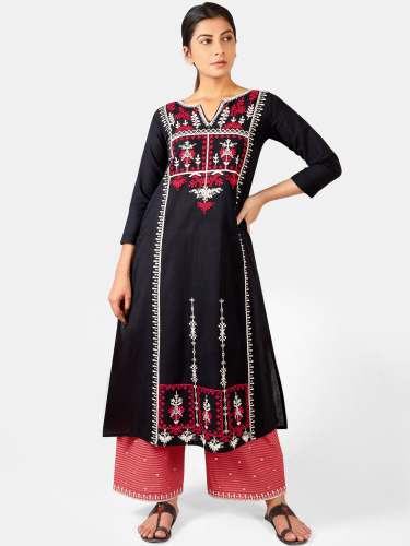 Black Heavy Neck Front Panel 