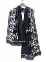 Black Sparrow Embroidered Stoles /Dupattas