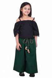 Green Kids Khadi Skirt Pant Pair