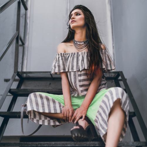 Green Lining Khadi Pair