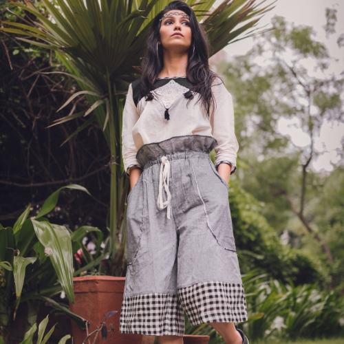 Grey Cool Pants Khadi Pair
