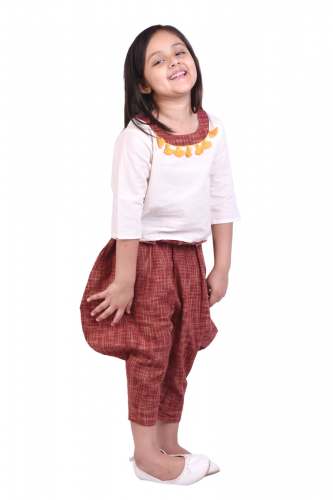 kids Rust Zam-Zam Cowl Pant Pair