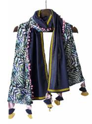 Leaf Digital Printed Khadi Stole 