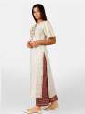 Milky white princess line kurta set with  thumb 1