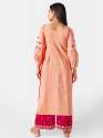 Peach long princess line long kurta  thumb 3