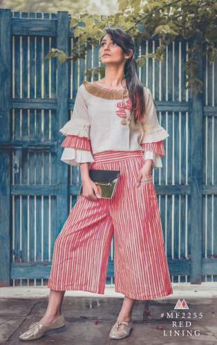 Red Lining Khadi Pair