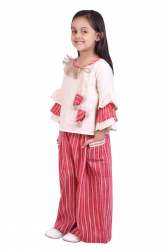 Red Lining Kids Khadi Pant With Paghoda Sleeve top