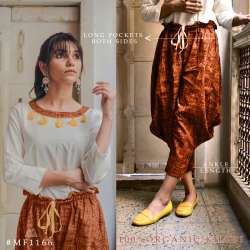 Rust Zamzam Khadi Cowl Pair