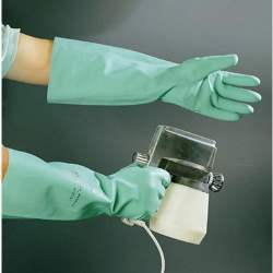 Nitrile rubber gloves