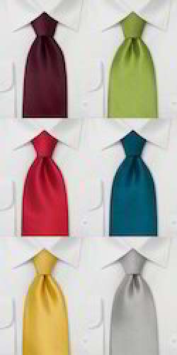 polyester plain formal tie