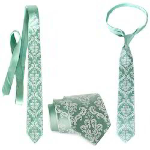 Printed silk tie