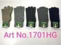 Multi color Woolen Grey Plain Hand Gloves  thumb 2