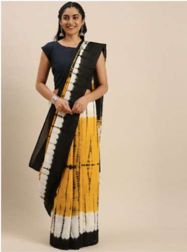 Shaily Brand Pure Cotton Dyed Saree by Sanskar Textrade