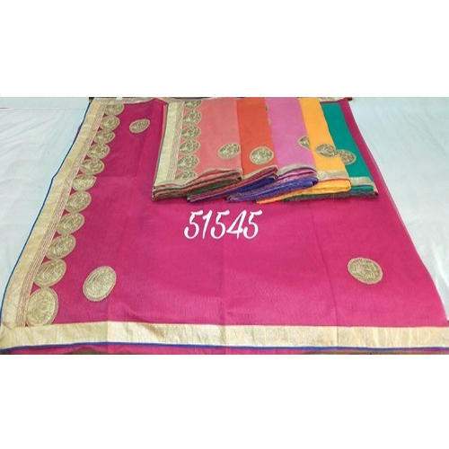 Supernet Gota Patti Saree by Diganta Sales Private Limited