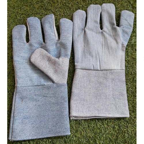 Denim fabric gloves by Unique Udyog Mumbai