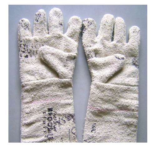 Asbestos hand gloves