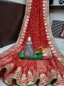 Gotta Patti Bandhej Jaipuri Saree