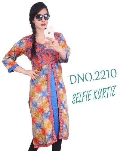 Stylish Designer Selfie Kurtis by Shri Satguru Traders