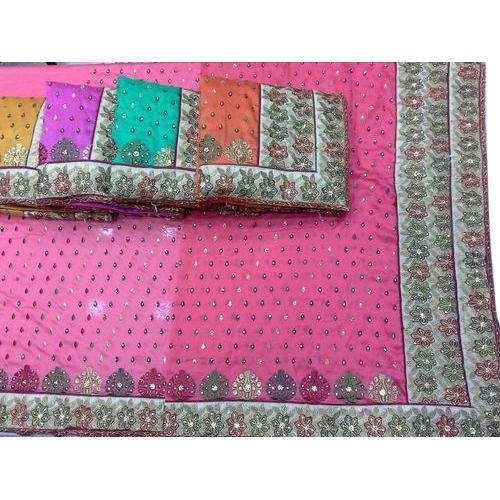 Heavy diamond work saree by Shree Shankar Sarees