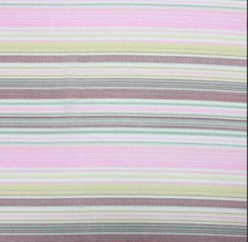 Multicolour Stripe Polyester  Fabric