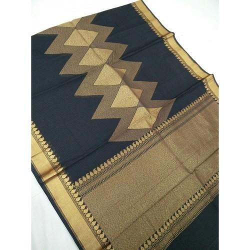 Bold Beautiful Banarasi silk Cotton Saree by Ruffle Trends