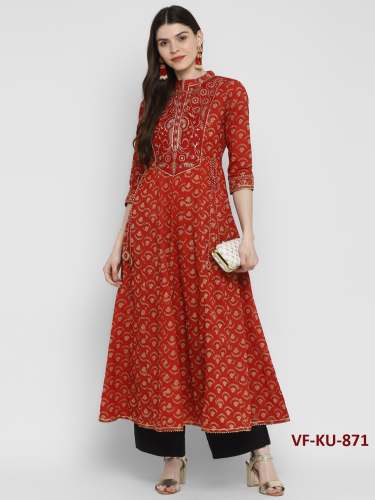 Cotton Straight Kurti VF-KU-871