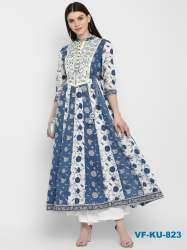 Designer Cotton Anarkali Kurti VF-KU-823/824
