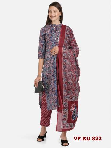 Partywear Cotton Ethnic Set VF-KU-822