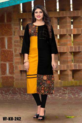 Printed Rayon Kurti VF-KU-242