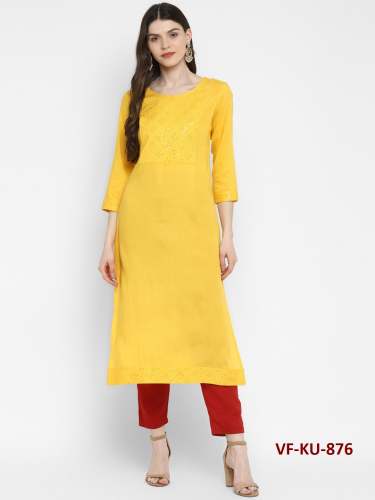 Rayon Printed Kurti VF-KU-876