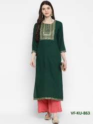 Rayon Straight Kurti     VF-KU-863