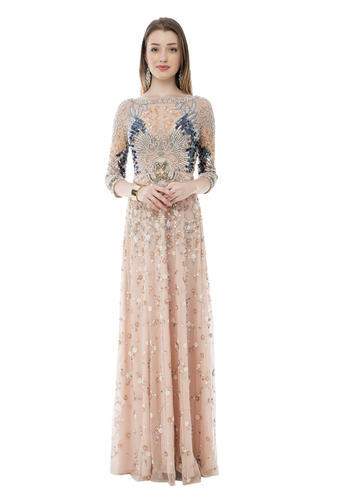 Beaded long Evening Wear Dress by Mercury India Exports