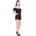 Ladies Black Shorts Jumpsuit thumb 1