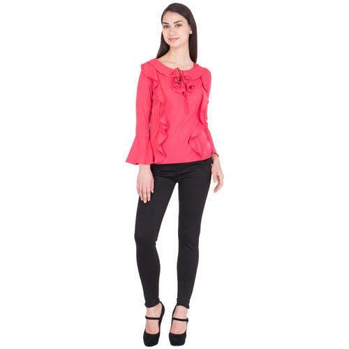 Ladies Fancy Pink Top by Aarushi Enterprises